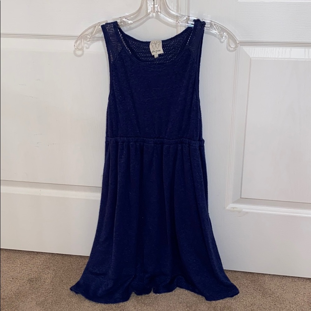 Navy cotton sun dress